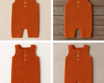Crochet Baby Romper Pattern - Handmade Infant Romper - Easy Crochet Pattern for 0-6 Months - DIY Baby Clothes