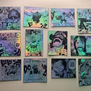 Anime Holographic Manga Panel Stickers Bundle 1A