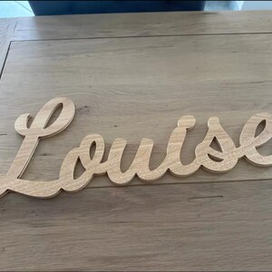 Letrero de madera con nombre personalizado 40 cm - Decoración de pared para bebé, letrero de madera con nombre, regalo de nacimiento, decoración habitación infantil, letrero de madera con nombre personalizado