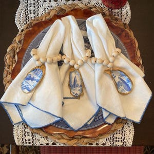 Oyster Shell Napkin Rings