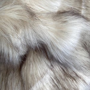 NEW Racoon craft costume vegan animal Shaggy Faux Fur Fabric, Ultra Soft Long Pile fabric Square, Sold by the Inch,