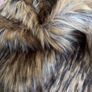 Luxe Ultra Long Pile Shaggy Fur, fabric Square, Sold by the Inch, craft costume vegan animal