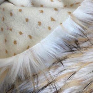 NEW Shaggy Faux Fur Fabric, Ultra Soft Long Pile fabric Square, Sold by the Inch, craft costume vegan animal