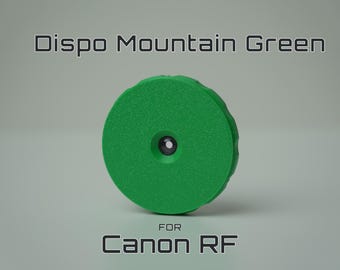 Lente desechable con montura Canon RF: Edición verde montaña inspirada en Fujifilm