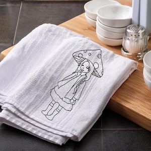 Embroidery file &quot;Mushroom Girl&quot; in 10x10 to 16x26