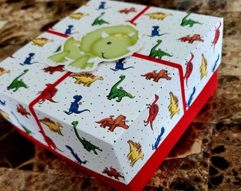 Dinosaur Gift Box, Birthday Gift Box, Gift Box For Baby, Decorative Gift Box, Baby Shower Gift Box