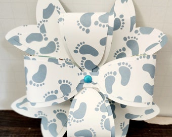 Baby Shower Gift Bow, Handmade Gift Bow, Bow for Baby