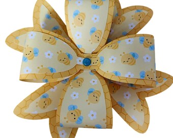 Yellow Gift Bow, Birthday Gift Bow, Baby Shower Gift Bow