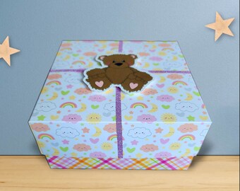 Gift Box For Baby, Baby Shower Gift Box, Gift Box For Her, Gift Box With Lid, Empty Gift Box