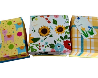 Gift Boxes Set of 3, Gift Box Set, Various Gift Boxes, Small Gift Boxes, Gift Boxes With Lid