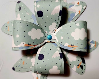 Baby Shower Bow, Gift Bow for Baby, Baby Boy Gift Bow, Handmade Gift Bow