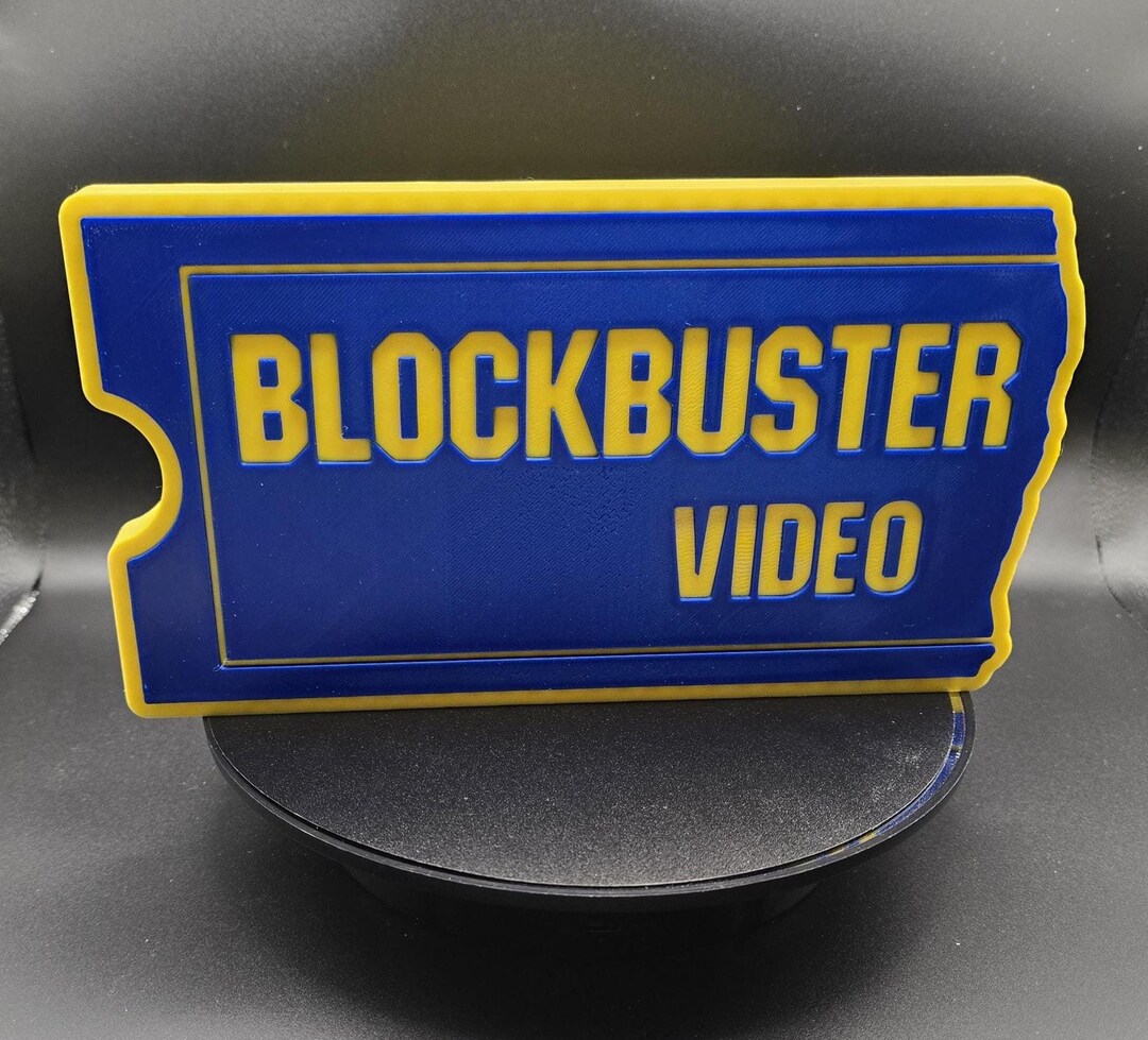 Blockbuster Video Logo Sign Display | Wall or Shelf Piece | Home ...