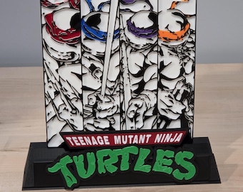 TMNT Comic Book Display Stand for Graded CGC, CBCS, and Non-Graded Comics