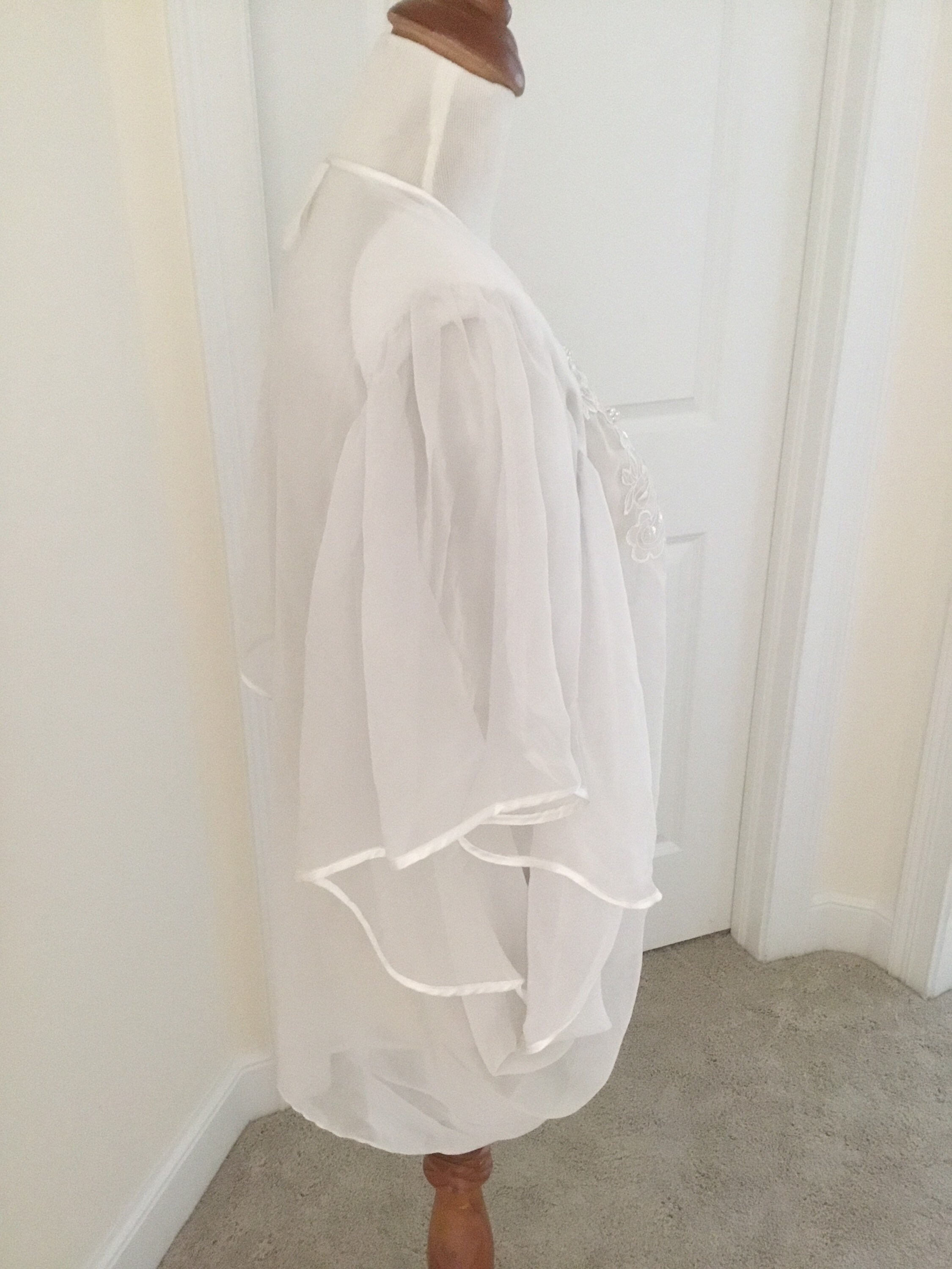 Crown Label Vintage Victorias Secret Robe Bed Jacket White Etsy Ireland