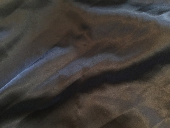 Dark navy blue long nightgown satin cross straps … - image 8