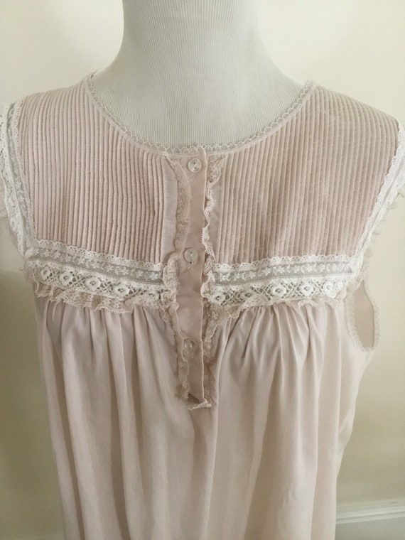 Vintage Barbizon dusty pink nightgown sleeveless s
