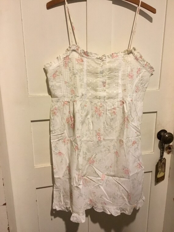 Victoria's Secret cotton floral nightgown summery!