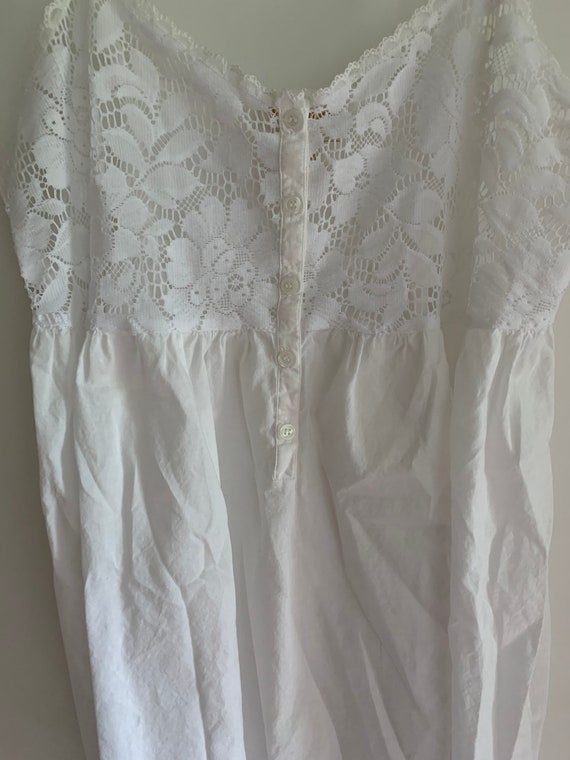 Vintage white cotton baby doll sleep top or short 