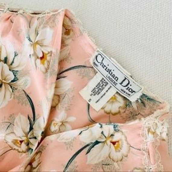 Gorgeous Christian Dior Vintage pink Lilly fabric… - image 10