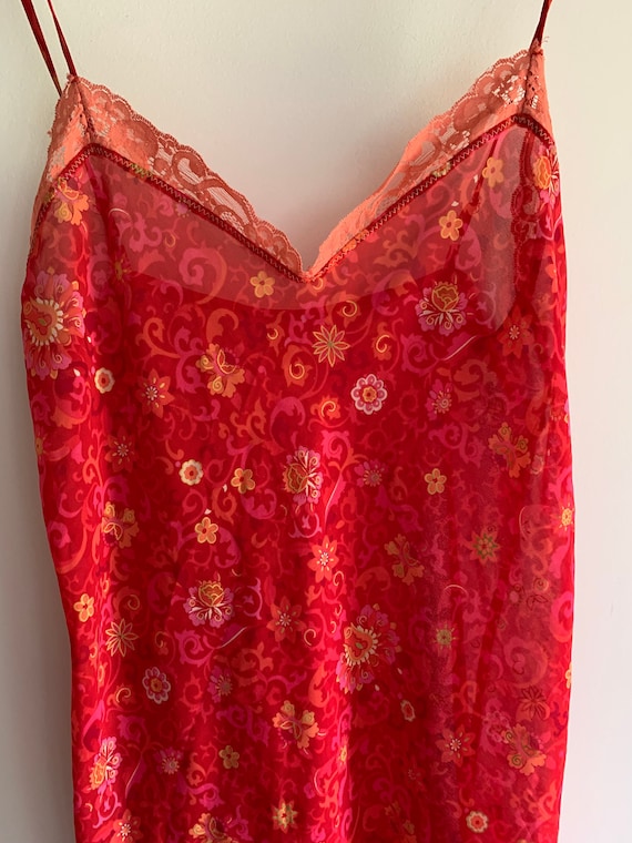 vintage red chemise slip - Gem