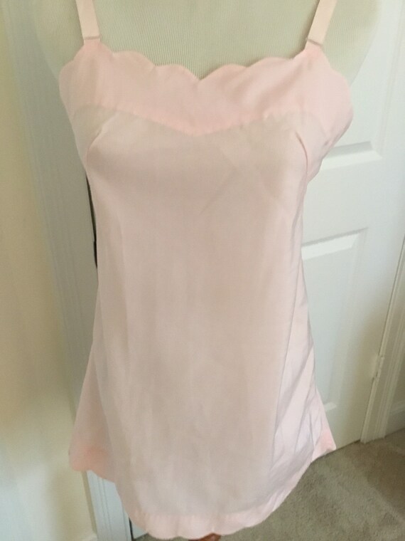 Vintage Barbizon Sylph Chemise Slip Tafredda Peta… - image 2