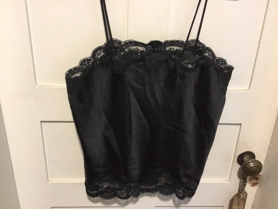 Christian Dior Black Lace Camisole Top