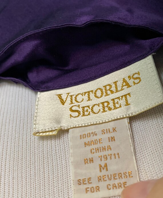 Gorgeous purple 100% silk embroidered chemise nig… - image 6