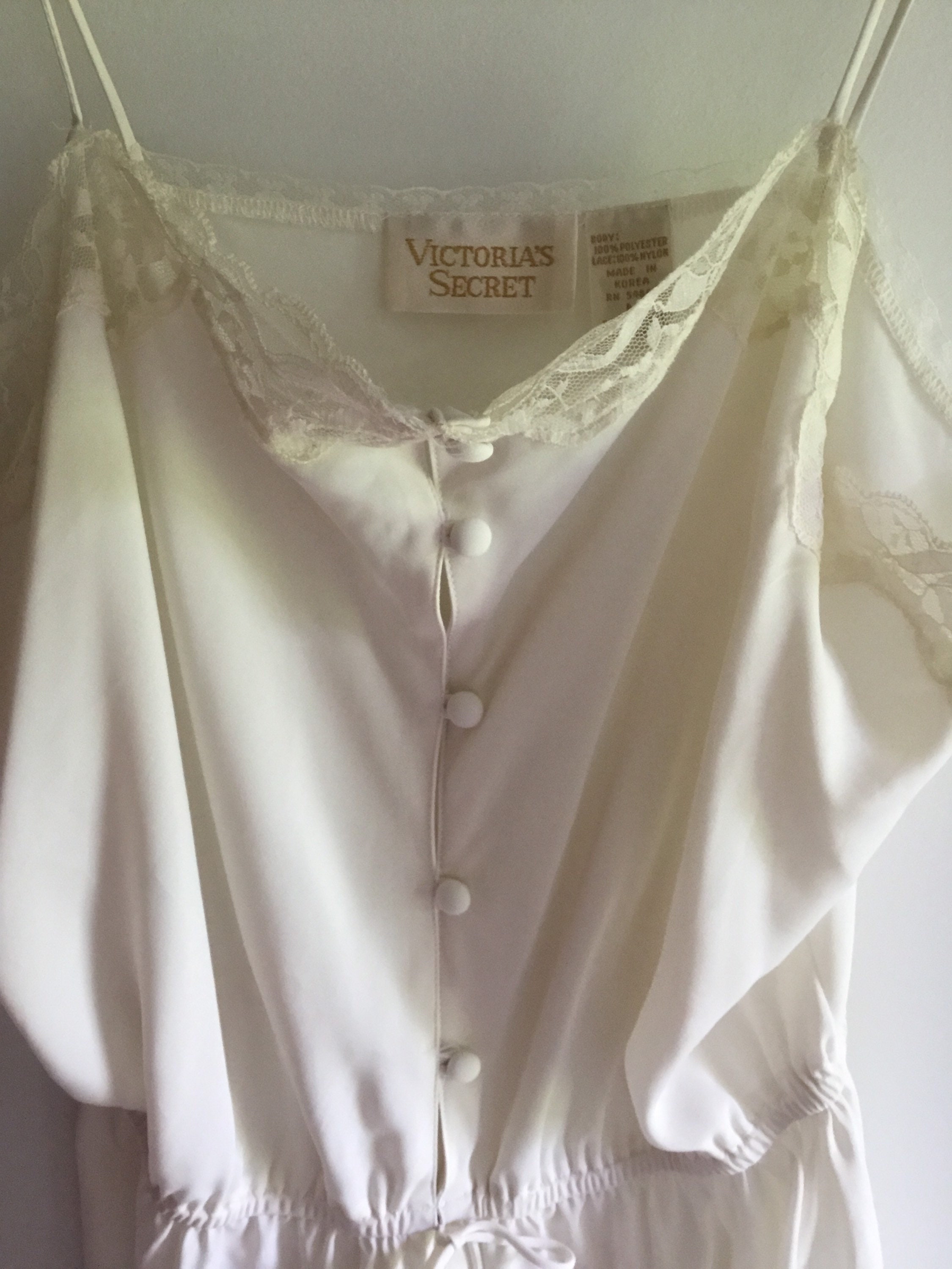 VERY RARE NWT 1980s Cacique Lingerie Stretch Lace Nylon White