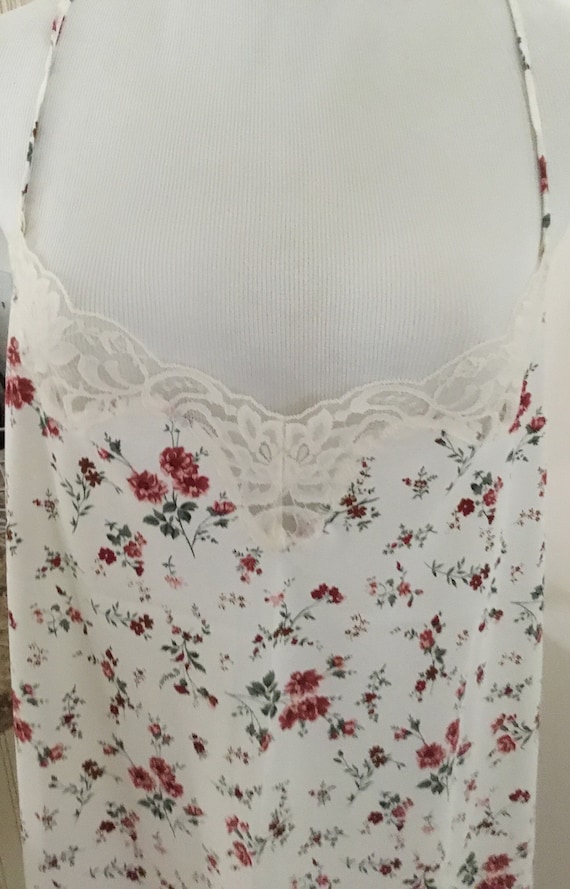 Barbizon Vintage nightgown floral short style larg