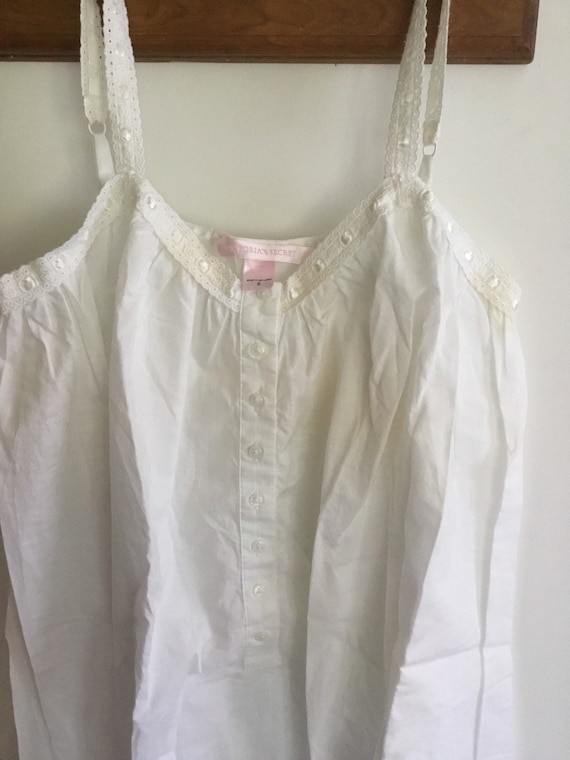 Romantic White Victoria’s Secret Cotton Eyelet Nig