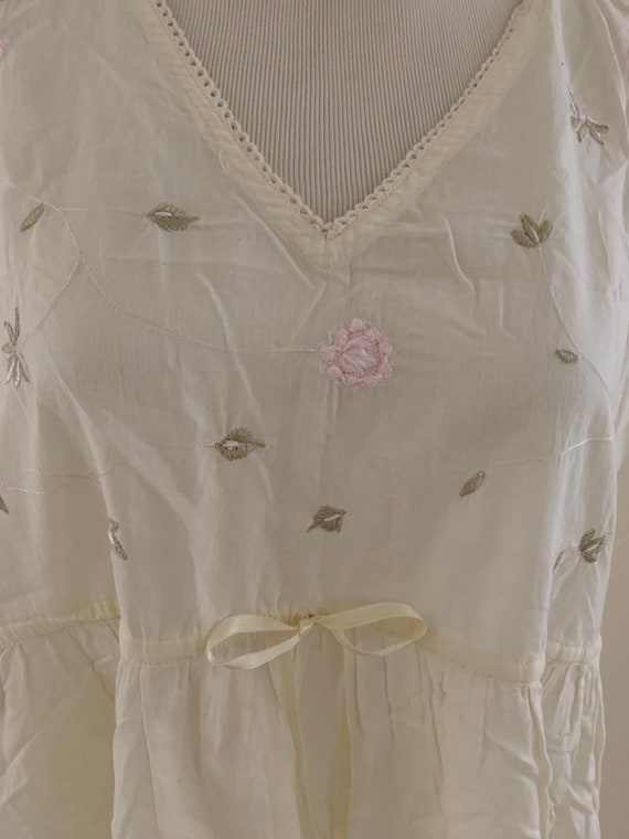 Beautiful Laura Ashley Vintage pale yellow cotton 