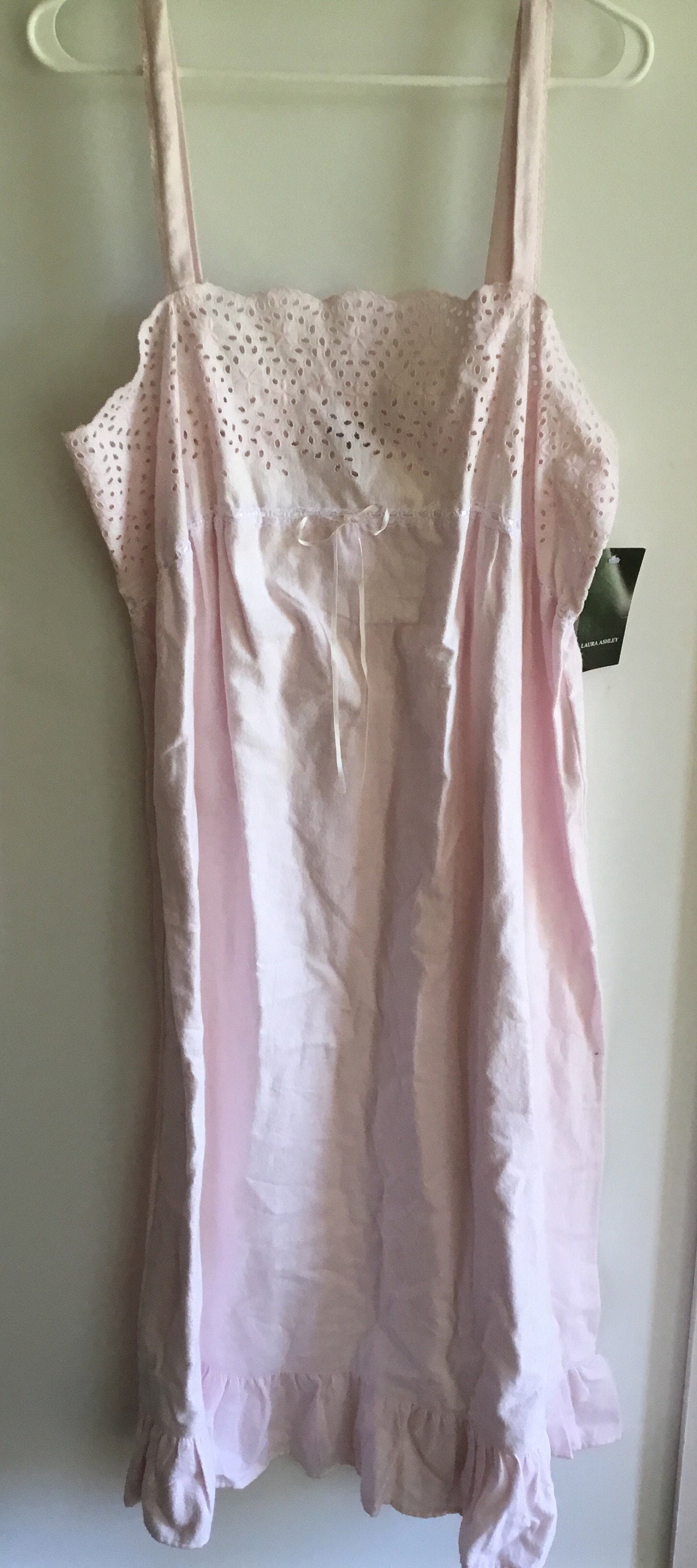 Vintage Pink Flannel Long Laura Ashley Nightgown Large Eyelet - Etsy