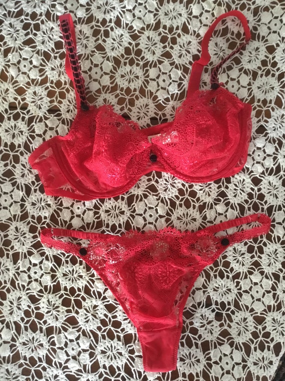 set bikini vintage thong - Gem