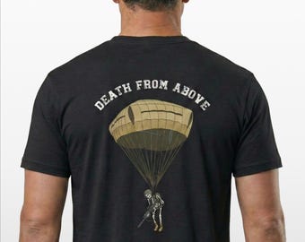 Camiseta de rendimiento aerotransportado Muerte desde arriba