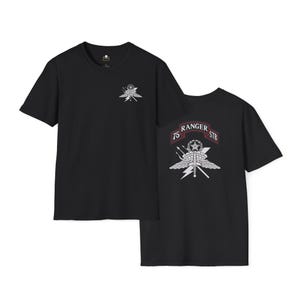 Regimental Reconnaissance Co Softstyle T-Shirt - 75th Ranger, RRC, JSOC - Special Operations Apparel, Military Tee, Army Gift, Ranger
