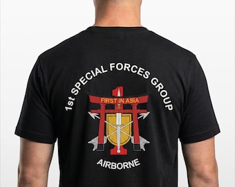 1st Special Forces Group Cotton T-Shirt, First in Asia TORI