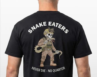 Camiseta de algodón suave de las Fuerzas Especiales Snake Eater, Boina Verde