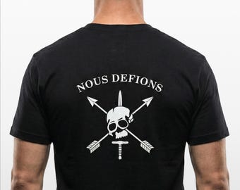 Nous Defions Special Forces We Defy Skull T-Shirt
