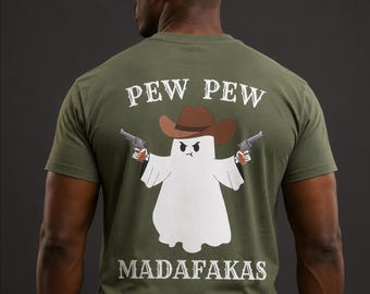 Pew Pew Madafakas Tactical Ghost Halloween T Shirt