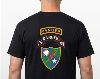 Camiseta suave a todo color del 75.º Regimiento de Rangers