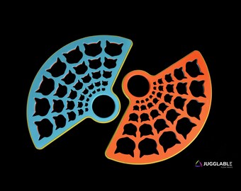 Kitty Power practice flow fans | Russian grip | fully customizable