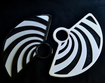 Spiral practice flow fans | Russian grip | fully customizable