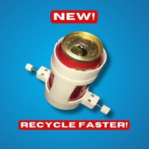 3D Printed Dual Bladed Soda Can Cutter/Soda Can Slicer Tool - ASSEMBLED Soda Can, Beer Can, Pop Can cutting TOOL