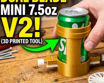 3Dプリントデュアルブレードソーダ缶カッター/ソーダ缶スライサーツール* 7.5オンスミニ* / * 8-12オンススリム*ソーダ缶切断/スライスツール