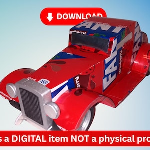 Soda Can Car 32 Ford 3 Window Coupe pop can car DIGITAL PLANS
