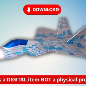 Aluminum Can airplane F-22 Raptor pop can aviation DIGITAL PLANS