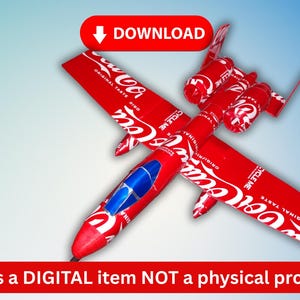 Soda Can Airplane A-10 'Warthog' DIGITAL pop can aviation PLANS