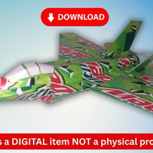 Aluminum Can airplane F-35 Lightning pop can aviation DIGITAL PLANS