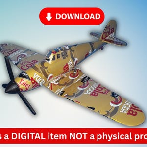 Soda Can Airplane Hawker Hurricane DIGITAL pop can aviation PLANS