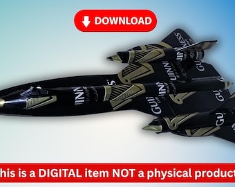 Bierdose Flugzeug SR-71 Blackbird Popdose Luftfahrt DIGITALE PLÄNE